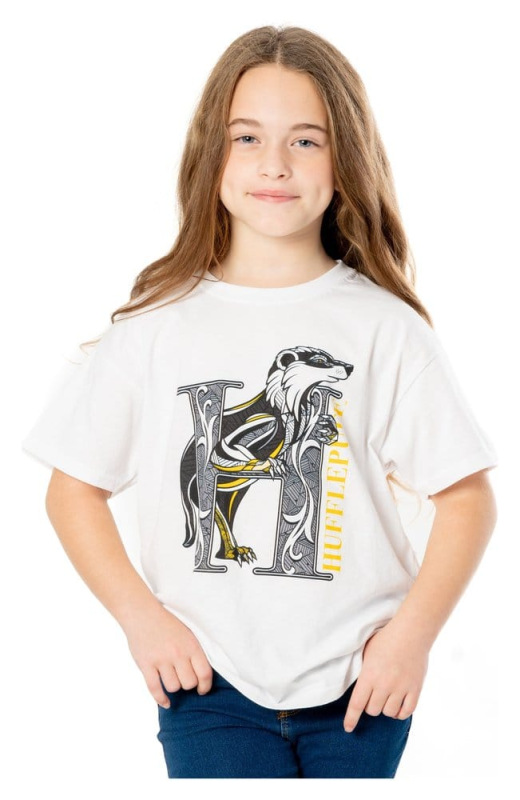 Harry Potter Kids T-Shirt Hufflepuff Mosaic Size 9-11 1