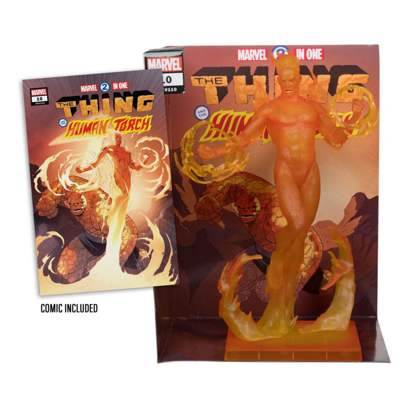 Marvel Collection PVC Statue 1/6 Human Torch (Marvel 2 in 1 #10) 29 cm 1