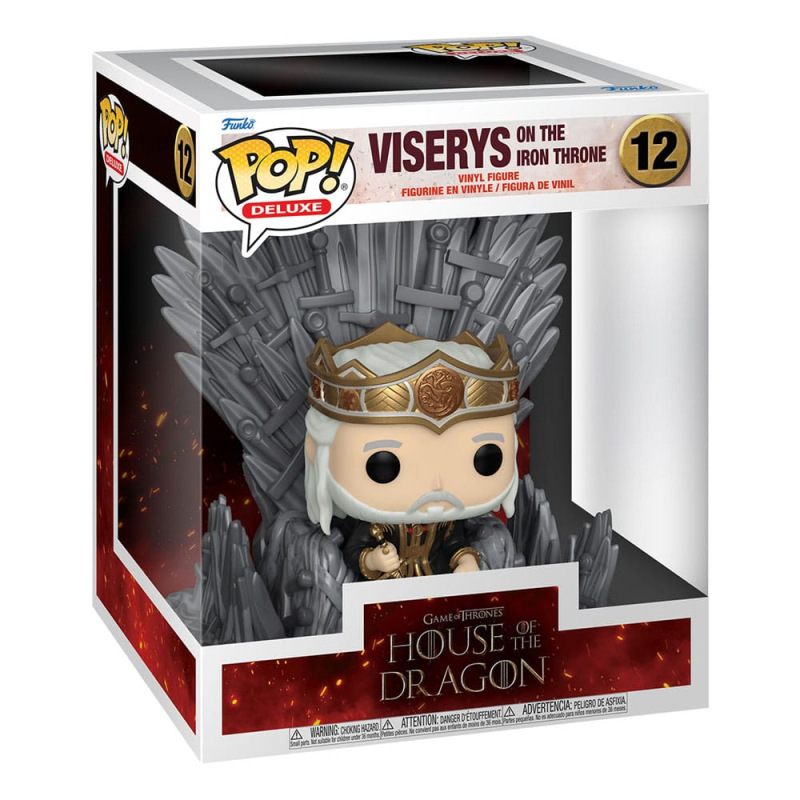 House of the Dragon POP! Deluxe Vinyl Figure Viserys on Throne 9 cm 1