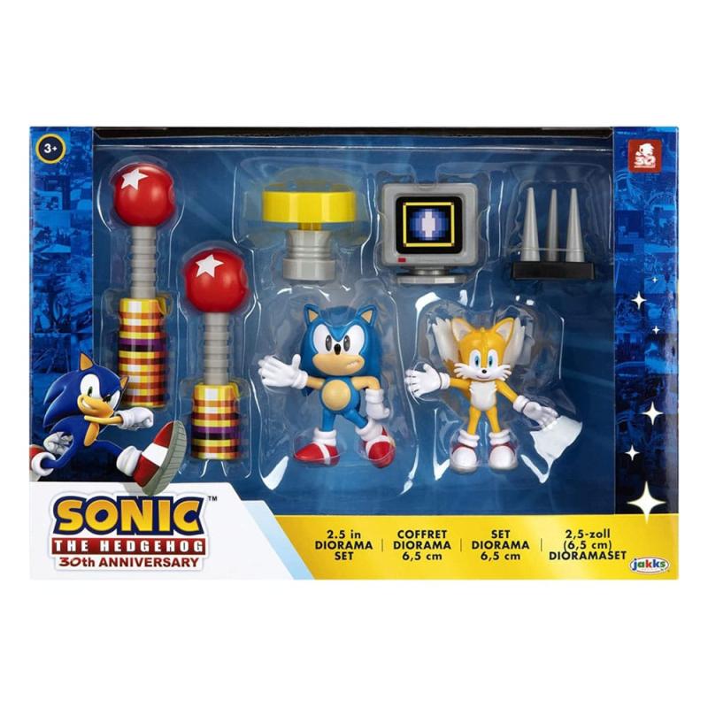 Sonic - The Hedgehog Diorama Playset 30th Anniversary 6 cm