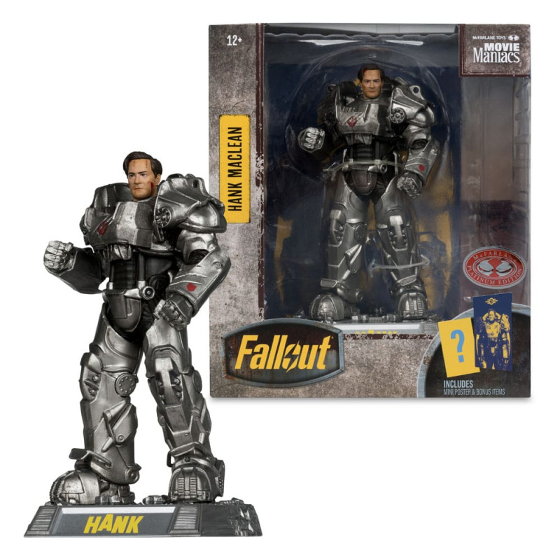 Fallout Movie Maniacs Action Figure Hank Maclean (Season 2) (Red Platinum Edition) 17 cm 3