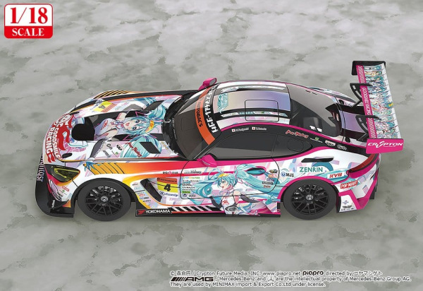 Hatsune Miku GT Project Vehicle 1/18 Good Smile Hatsune Miku AMG 2021 SUPER GT 100th Race Commemorat 3
