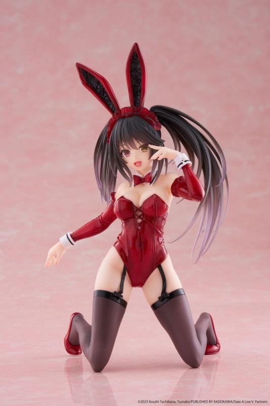 Date A Live V PVC Statue Desktop Cute Figure Kurumi Tokisaki Bunny Ver. 13 cm