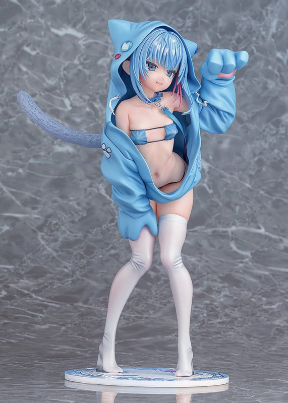 Virtual illustrator Kanzarin PVC Figure 1/6 kanzarin-chan: Cat-Eared Hoodie Ver. 26 cm 9