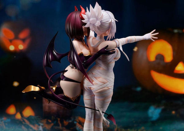 Ayakashi Triangle PVC Statue Matsuri Kazamaki & Suzu Kanade & Shirogane 25 cm 8