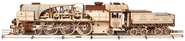 Ugears 3D Wooden Puzzle V-Express Steam Train with Tender 4