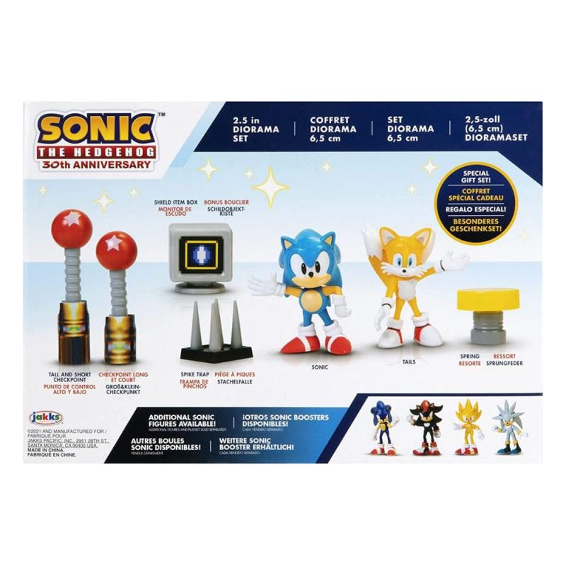 Sonic - The Hedgehog Diorama Playset 30th Anniversary 6 cm