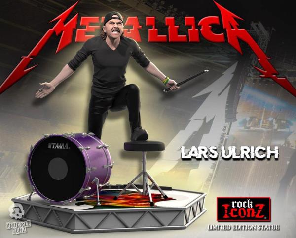 Metallica Rock Iconz Statue Lars Ulrich Limited Edition 22 cm 11