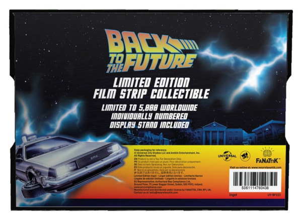 Back to the Future Ingot Metal Film Strip Collectible Limited Edition 3