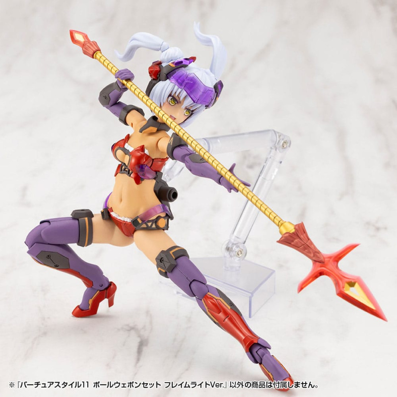 Kotobukiya M.S.G. Model Kit Accessory Set Virtuous Style 11 Pole Weapon Set Flamerite Ver. 10