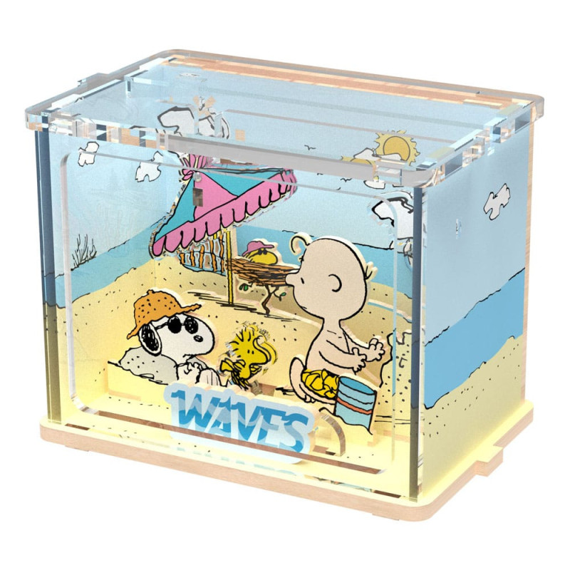 Peanuts Puremind DIY Construction Mini Scene Chilling at the Beach 3