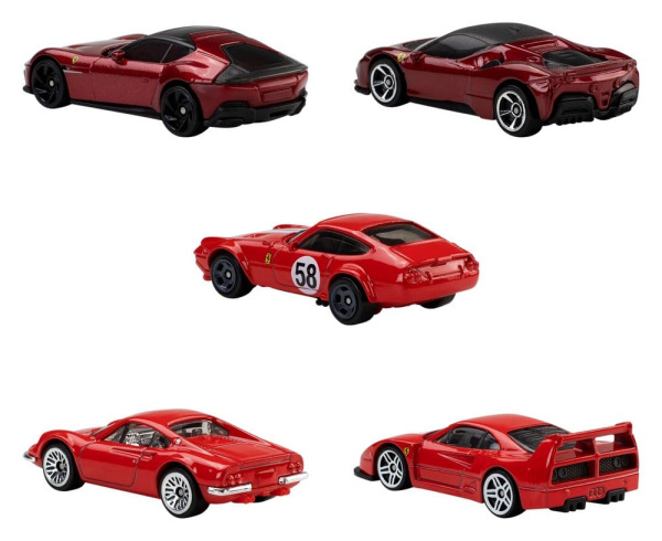 Ferrari Hot Wheels Die-Cast Vehicle 5-Pack 1/64 8