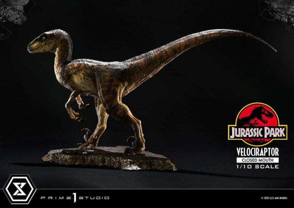 Jurassic Park Prime Collectibles Statue 1/10 Velociraptor Closed Mouth 19 cm