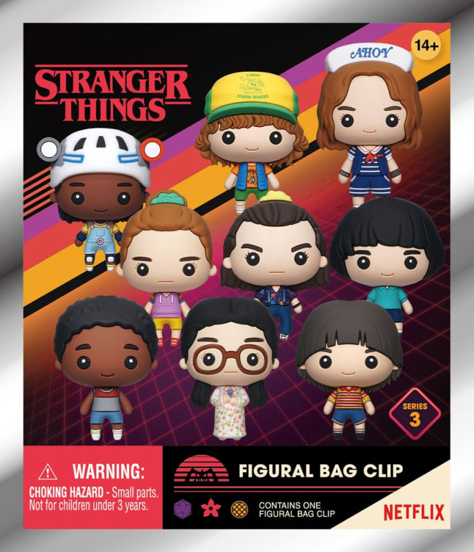 Stranger Things 3D PVC Bag Clips Series 3 Display (24) 1