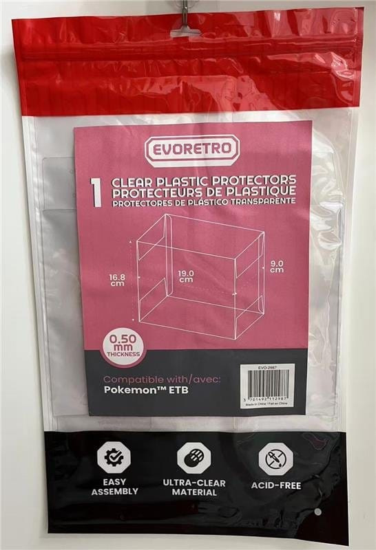 Evoretro PET Display Case Protector for Pokémon ETB (1-Pack) 6