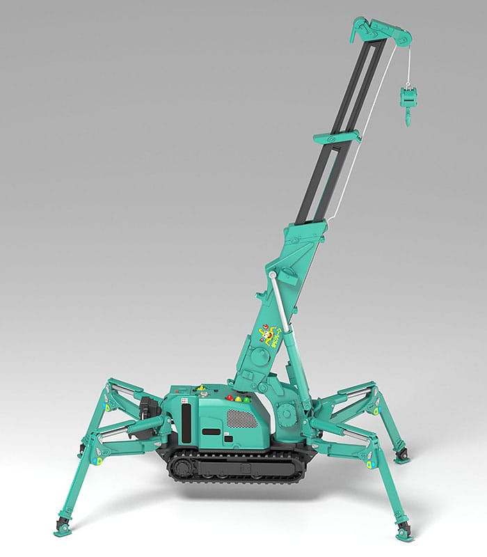 Maeda Seisakusho Moderoid Plastic Model Kit 1/20 Spider Crane (Green) Re-Run 25 cm 4