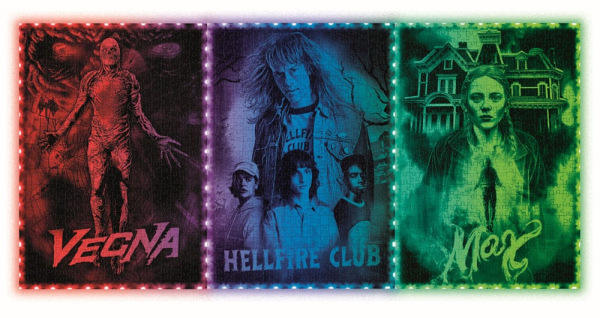 Stranger Things Metamorphic Art Collection Jigsaw Puzzle with Light-Up Effect Vecna (520 pieces) 4