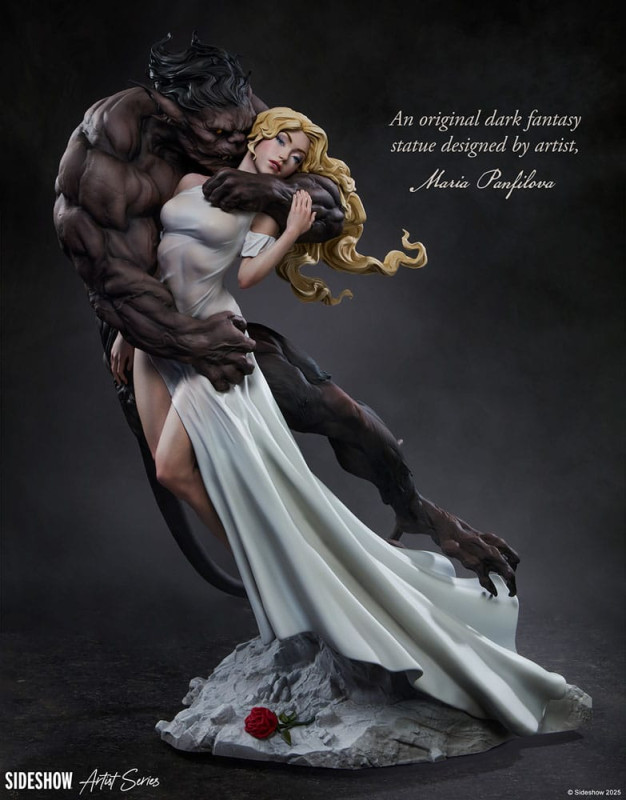 Original Artist Series Statue Beauty and the Beast by Maria Panfilova 46 cm 3