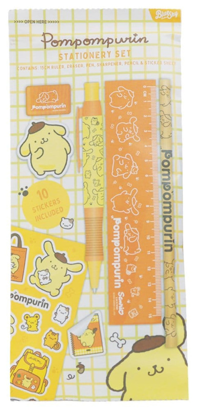 Sanrio Stationery Set 6-Pack Pompompurin 1