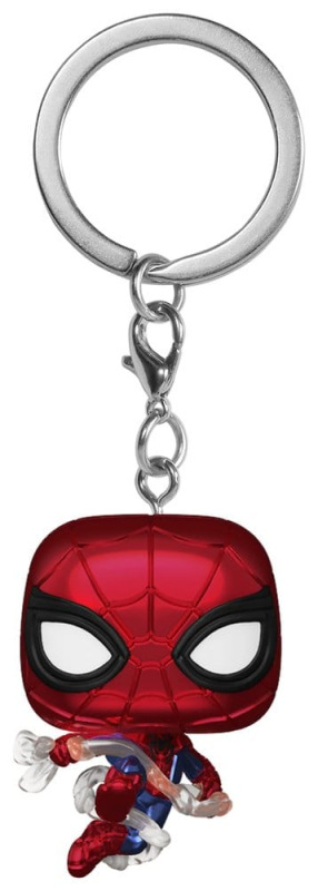 Spider-Man: Brand New Day Pocket POP! Vinyl Keychains 4 cm Spider-Man (Metallic) Display (12)
