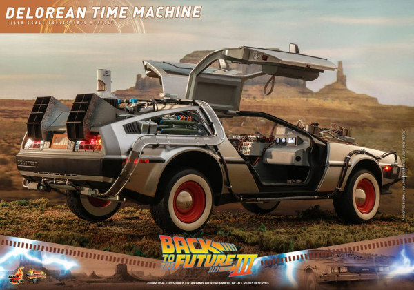 Back to the Future III Movie Masterpiece Vehicle 1/6 DeLorean Time Machine 72 cm 8