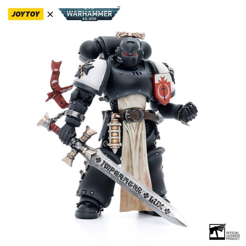 Warhammer 40k Action Figure 1/18 Black Templars The Emperors Champion Rolantus 12 cm