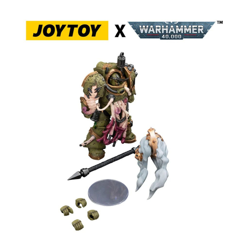 Warhammer 40,000 Action Figure Death Guard Blightlord Terminator 2 with Flail of Corruption 14 cm 1