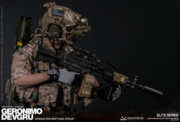 Modern Military Action Figure 1/6 Geronimo Devgru - MK46 MOD1 Gunner (Operation Neptune Spear) 30 cm 5