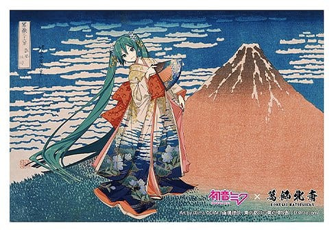 Hatsune Miku x Katsushika Hokusai iXima Postcard A/B/C/D/E/F/G/H Assortment (10) 2