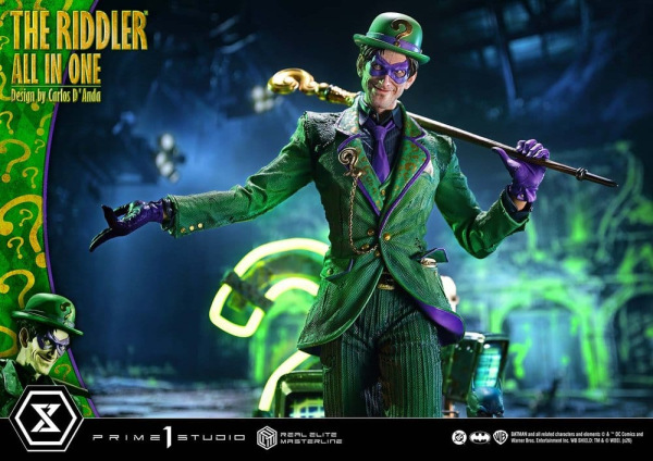 DC Comics Real Elite Masterline Series Statue 1/3 The Riddler All In One (Design by Carlos D'Anda) D 6