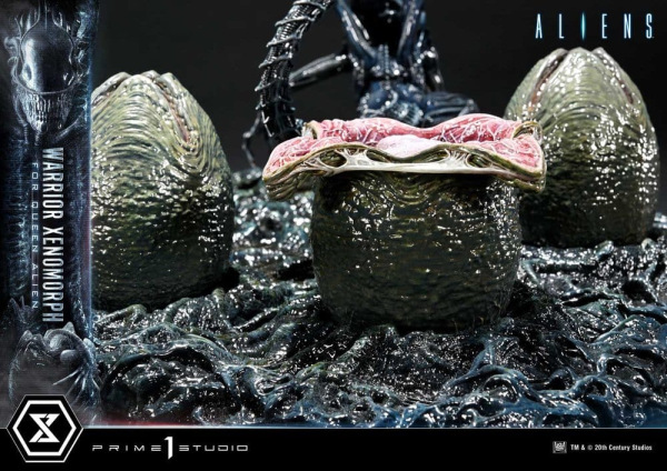 Aliens (Film) Ultimate Diorama Masterline Statue Warrior Xenomorph for Queen Alien 23 cm 14