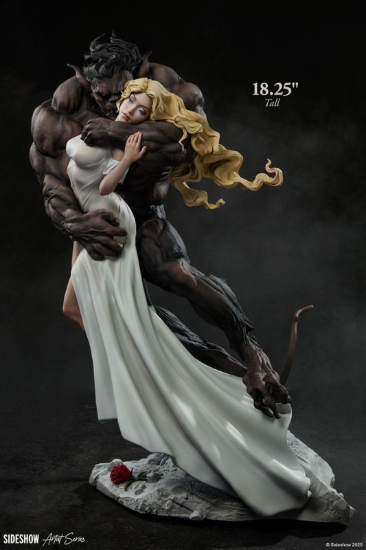 Original Artist Series Statue Beauty and the Beast by Maria Panfilova 46 cm 7