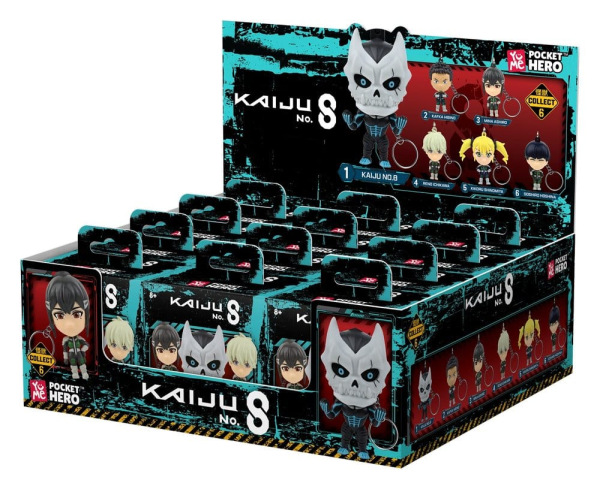 Kaiju No. 8 Pocket Hero Keychain Series 1 Blind Box Display (12) 3