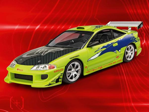 The Fast & Furious Model Kit with basic accessories Brian's 1995 Mitsubishi Eclipse
