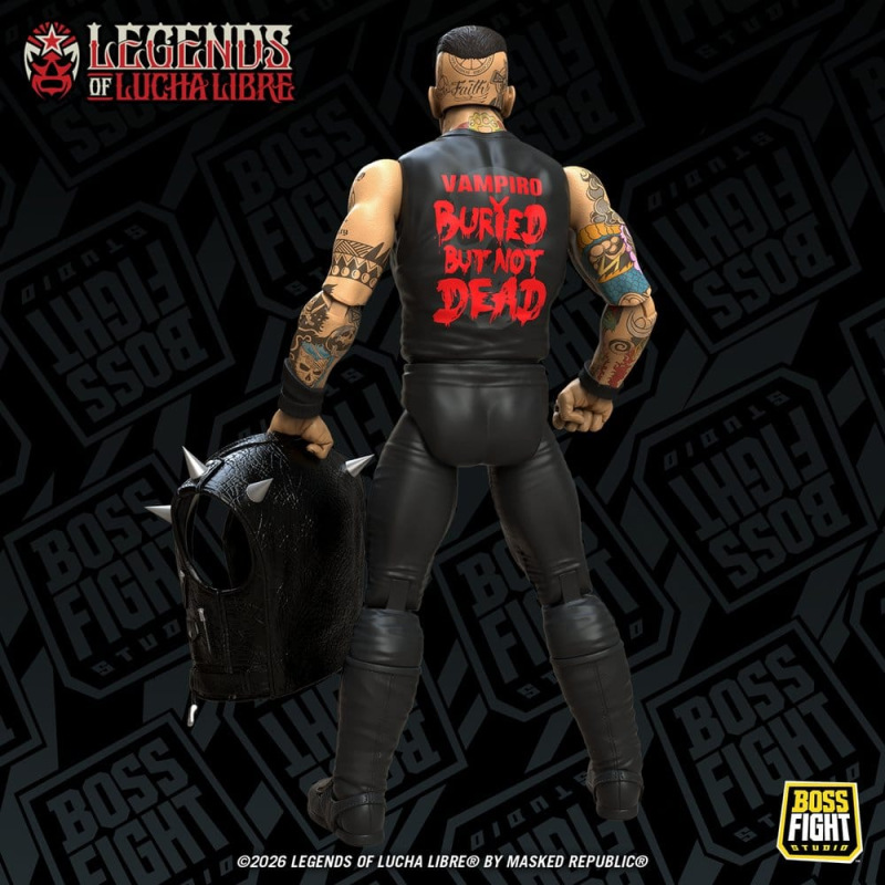 Legends of Lucha Libre Fanaticos Action Figure Vampiro Coffin Box Resurrected 15 cm 2