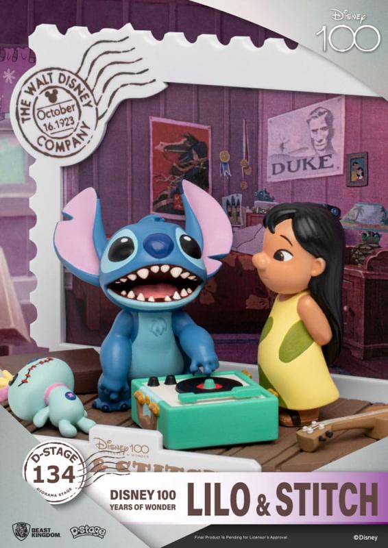 Disney 100 Years of Wonder D-Stage PVC Diorama Lilo & Stitch 10 cm