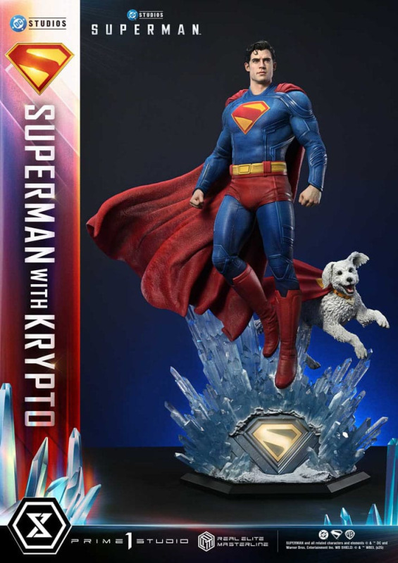 Superman (2025) Real Elite Masterline Series Statue 1/3 Superman with Krypto 95 cm 12