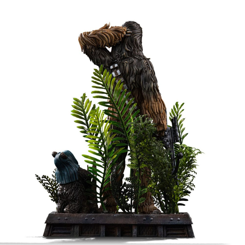 Star Wars Episode VI Art Scale Statue 1/10 Chewbacca and Tokkat 22 cm 3