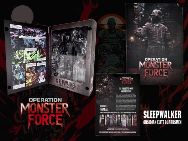 Operation: Monster Force Action Figure 1/12 Sleepwalker Obsidian Elite Guardsmen 15 cm