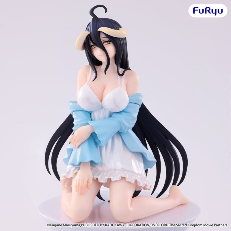 Overlord Noodle Stopper PVC Figure Albedo Loungewear Pearl White Ver. 12 cm 4