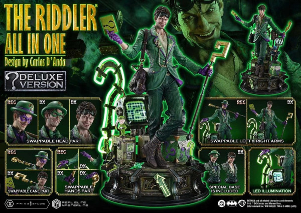 DC Comics Real Elite Masterline Series Statue 1/3 The Riddler All In One (Design by Carlos D'Anda) D 7