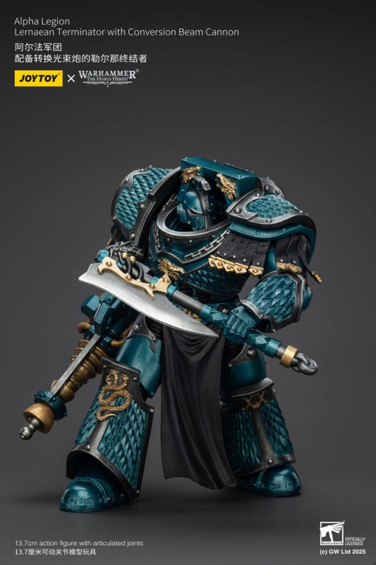 Warhammer The Horus Heresy Action Figure Alpha Legion Lernaean Terminator with Conversion Beam Canno 6