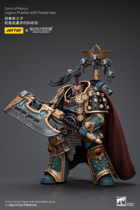 Warhammer The Horus Heresy Action Figure 1/18 Sons of Horus Legion Praetor with Power Axe 12 cm