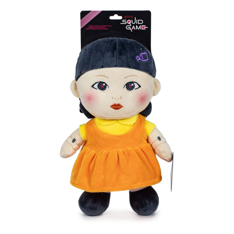 Squid Game Plush Figure Doll with Backing Card Packaging 28 cm