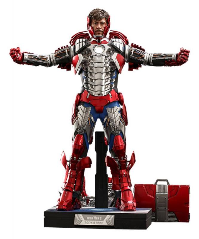 Iron Man 2: Tony Stark (Mark V Suit Up Version) Deluxe 1/6 Action Figure - Hot Toys