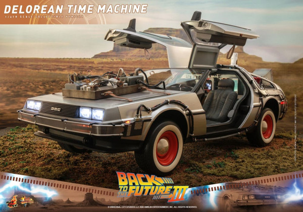Back to the Future III Movie Masterpiece Vehicle 1/6 DeLorean Time Machine 72 cm 7