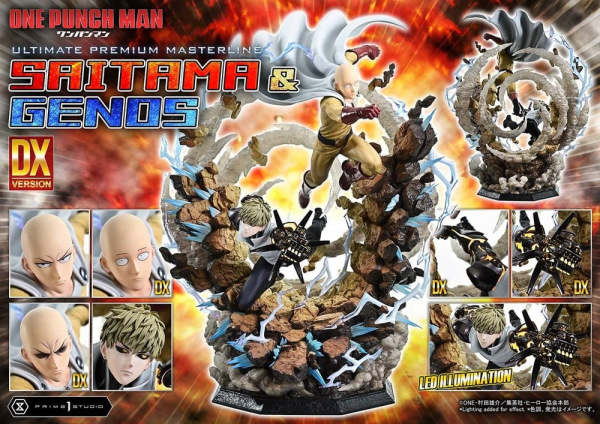 One-Punch Man Premium Masterline Series Statue 1/4 Saitama & Genos Deluxe Version 73 cm 7