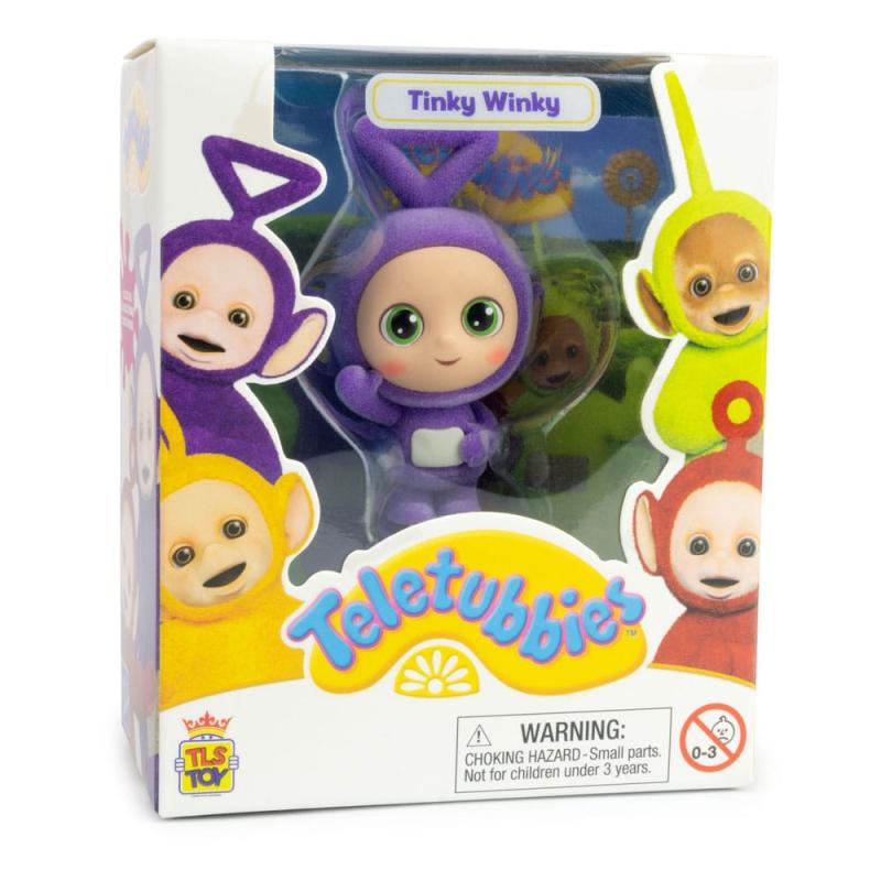 Teletubbies Cheebee Mini figure Tinky Winky Flocked 6 cm 2