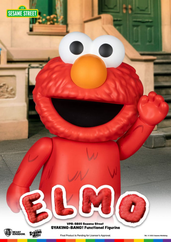 Sesame Street Syaing Bang Vinyl Piggy Bank Elmo 47 cm 7