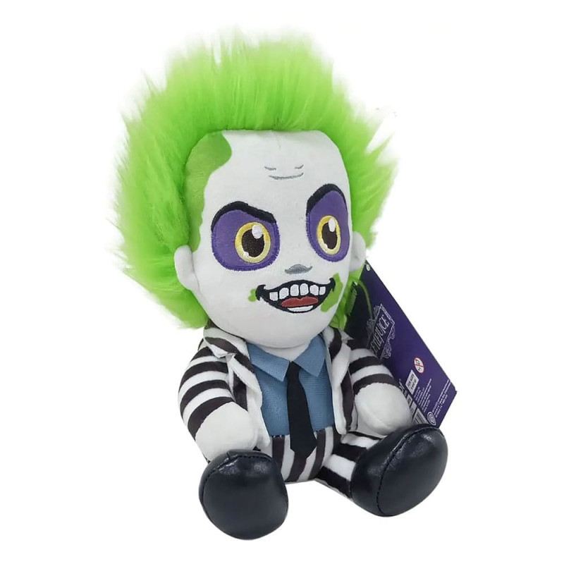 Beetlejuice Phunny Plush Figure Beetlejuice Sitting with Striped Outfit 18 cm 2